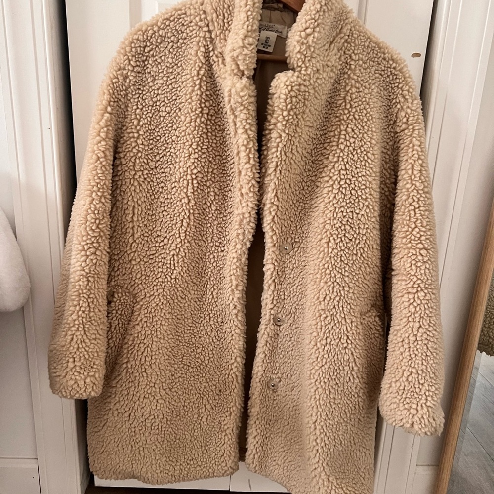 H&M Cream Teddy Jacket